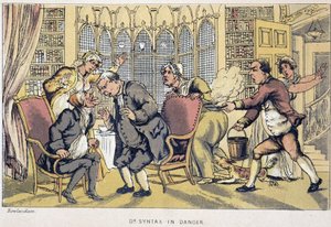 La consultazione - in "I tre viaggi del dottor Syntax: alla ricerca del pittoresco, della consolazione e di una moglie" di William Combe, ill. Rowlandson da Thomas Rowlandson