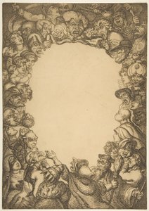 Pagina del titolo, The Caricature Magazine, or Mirror of Mirth da Thomas Rowlandson