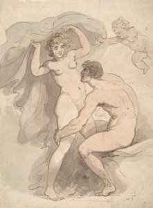 Venere, Anchise e Cupido, 1780-1827 da Thomas Rowlandson