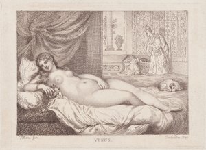 Venere di Urbino, 1799 da Thomas Rowlandson