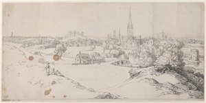 Vista di Norwich da St. James Hill, 1799 da Thomas Rowlandson