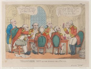 Volontario Spiritoso o Non Abbastanza per un Primo Ministro da Thomas Rowlandson