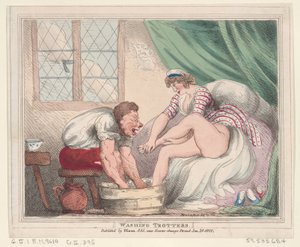 Lavaggio dei trotter, 20 gennaio 1800 da Thomas Rowlandson