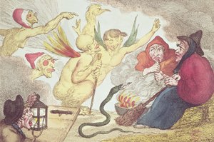 Streghe in un fienile da Thomas Rowlandson