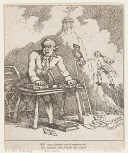 Con rabbia schiumante..., da Benevolent Epistle da Thomas Rowlandson
