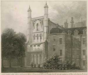 Vista nord-est della Camera dei Comuni da un disegno di Thomas Sandby RA da Thomas Sandby