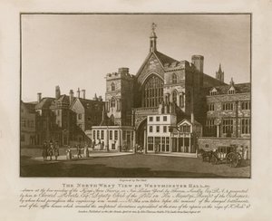 Vista nord-ovest della Westminster Hall
