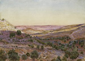 Le colline di Moab e la valle di Hinnom, 1854
