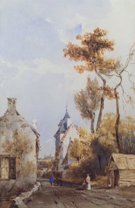 Veduta di una strada di villaggio, Waterloo