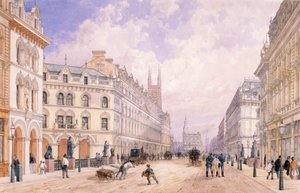 Viadotto di Holborn, Londra, 1871 da Thomas Shotter Boys
