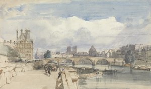 Le Pont Royal, Parigi, c.1828 da Thomas Shotter Boys