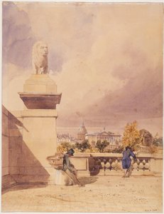 Il Pont de la Concorde e la Camera dei deputati, vista dalla terrazza delle Tuileries da Thomas Shotter Boys