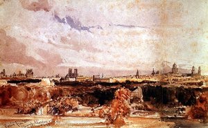 Parigi vista dagli Champs Elysees da Thomas Shotter Boys