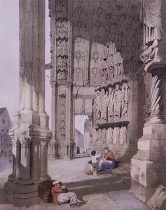 Portico sud della cattedrale di Chartres, illustrazione da 
