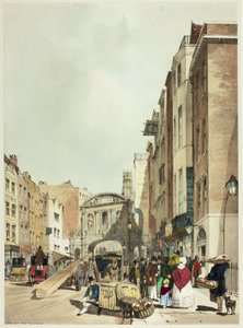 Temple Bar da The Strand, tavola 22 da Vedute originali di Londra com