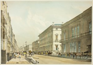 Le Case dei Club e Pall Mall, tavola tredici da Vedute Originali di Londra com