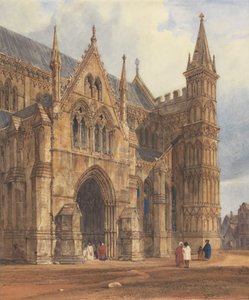 Il portico nord-ovest della cattedrale di Salisbury da Thomas Shotter Boys