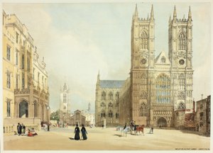 Abbazia di Westminster, Ospedale e Compagnia, tavola sette da Vedute Originali di Londra com