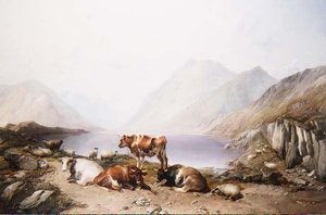 Una sosta sulla strada, Loch Etive da Thomas Sidney Cooper