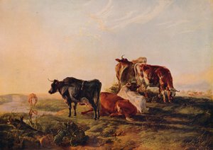Canterbury Meadows, c1879 da Thomas Sidney Cooper
