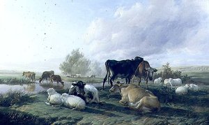 Nei prati di White Hall, Canterbury da Thomas Sidney Cooper