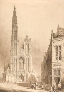 Veduta della cattedrale di Anversa