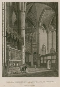Parte della sacrestia che conduce alla Cappella di Enrico VII, Abbazia di Westminster, Londra da Thomas Snr. Malton