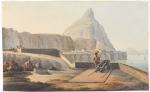 Il cottage del governatore sulla Rocca di Gibilterra, marzo 1827