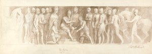 Progetto per la Grande Scalinata, Palazzo di Buckingham, il Centro e il 2° da Thomas Stothard