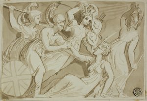 Guerriere che Vengono in Aiuto di Britannia da Thomas Stothard