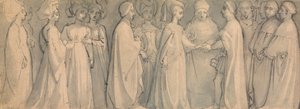 Fregio di un Matrimonio Medievale da Thomas Stothard