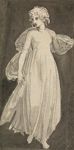 Ragazza, Figura Intera, Fronte Rivolta da Thomas Stothard