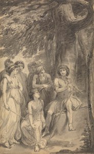 Una delle sei illustrazioni per "Le avventure di Telemaco figlio di Ulisse" di Fénelon da Thomas Stothard