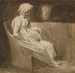 Ragazza Seduta vicino a un