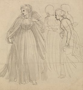 Studio per illustrazione - Una principessa con le sue ancelle da Thomas Stothard