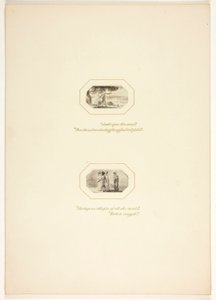 Studio per una tavola da Il compito da Thomas Stothard