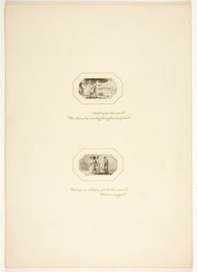 Studio per una tavola da Il compito da Thomas Stothard