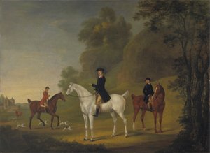 Lord Bulkeley e i suoi segugi, il suo cacciatore John Wells e il frustino R. Jennings da Thomas Stringer