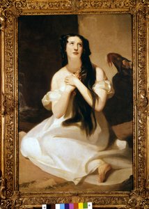 Ritratto di Mary Ann Paton (Mrs Wood) (1802-1864) cantante inglese. Dipinto di Thomas Sully