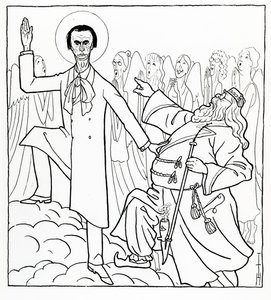 Caricatura di Rudolf Steiner, illustrazione da 