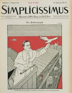 Il Papa pacifico, copertina di una rivista tedesca, 