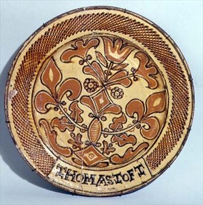 Piatto del Staffordshire, c.1680