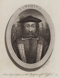 Girolamo Zanchi, clero della Riforma protestante italiana (incisione) da Thomas Trotter
