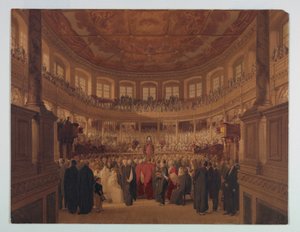 Disegno, Encaenia nella Sheldonia, 1814 da Thomas Unwins
