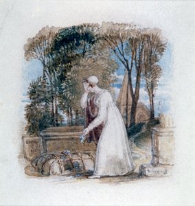 Constantia alla tomba di Teodosio, XIX secolo da Thomas Uwins