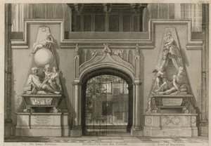 Ingresso nel coro, Abbazia di Westminster, Londra da Thomas Uwins
