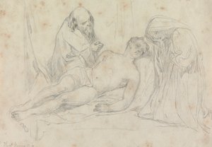 La morte di - set di William Etty R.A. da Thomas Uwins
