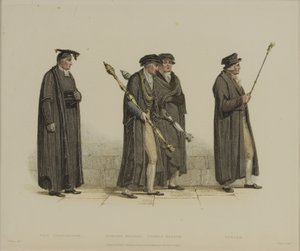 Vice Cancelliere, Esquire Beadle, Yeoman Beadle, Verger, inciso da J. Agar, pubblicato nella 