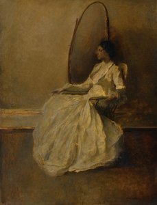Signora in Bianco No. 1 da Thomas Wilmer Dewing