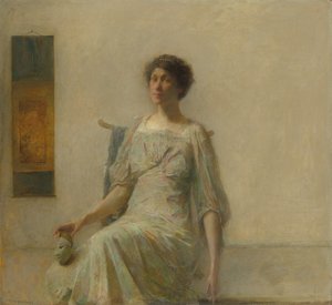 Signora con Maschera, 1911 da Thomas Wilmer Dewing